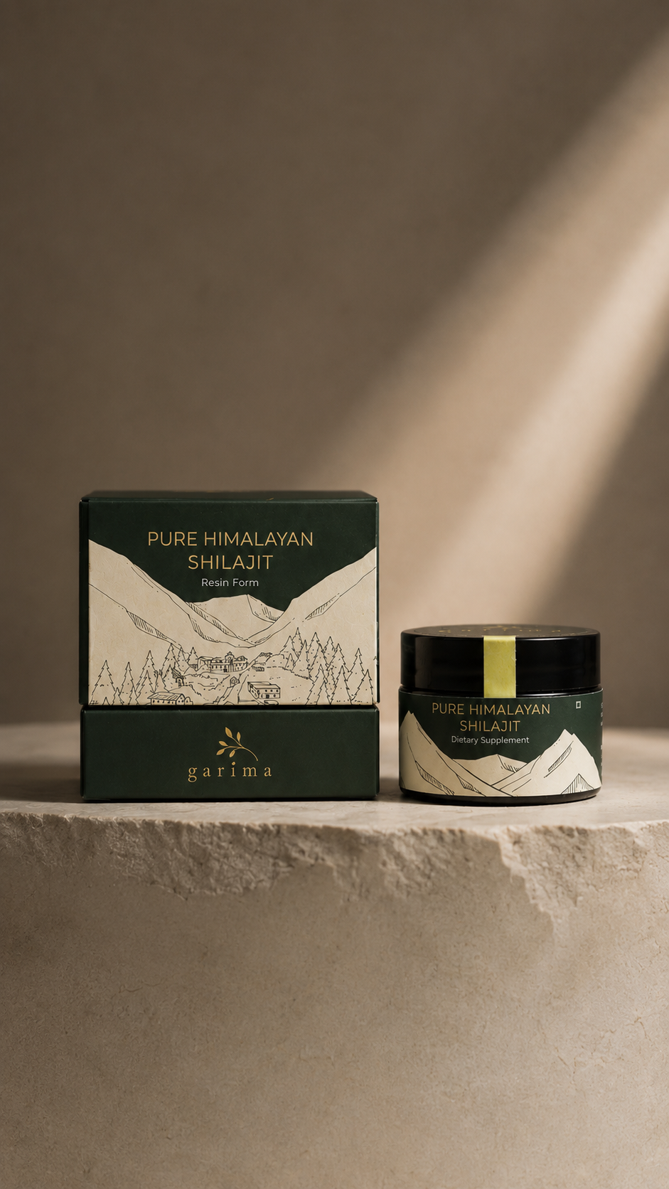 Pure Himalayan Shilajit product presentation